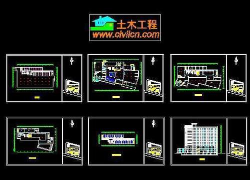 某酒店装修设计图免费下载 - 建筑装修图 - 土木工程网